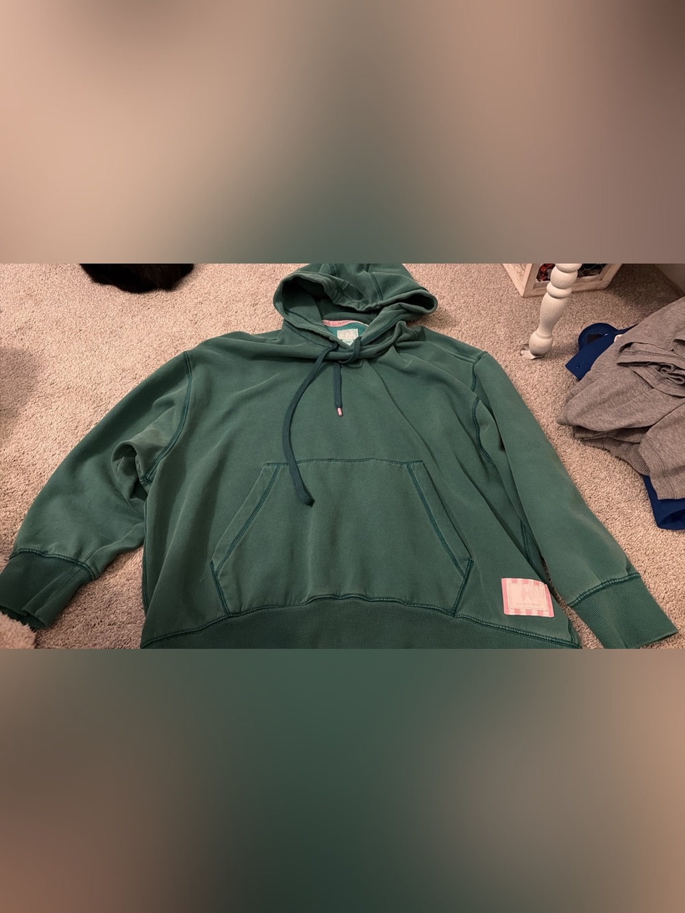 Victoria's Secret Emerald Green Women's Hoodie Sweatshirt